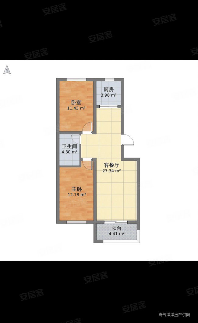 出售圣园电梯房两室两厅两精装修随时看房