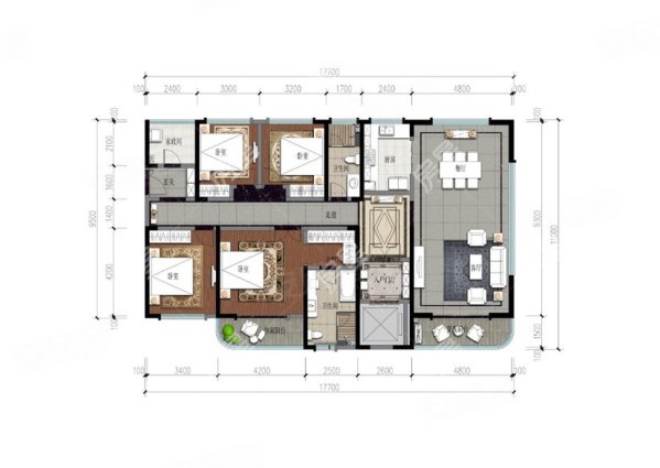 300万,蓝光林肯公园一期(悦山苑)二手房,300万,4室2厅,2卫,178平米