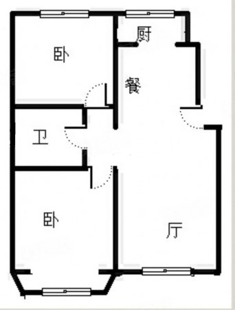 金品时代2室2厅1卫95㎡南北91万