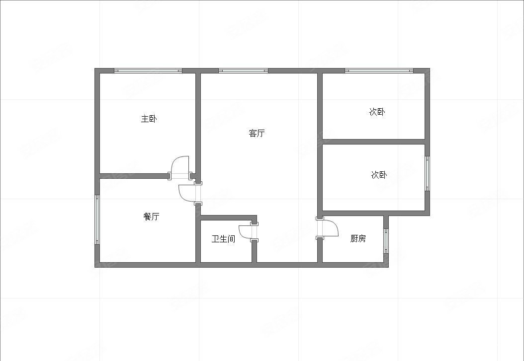 子龙公寓3室2厅1卫103㎡南113万