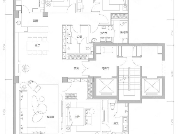 北京海淀万柳万柳书院万柳书院新出平层 中间位置 户型方正 随时起租
