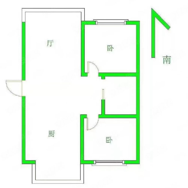 南慧花园2室1厅1卫95㎡南北49万