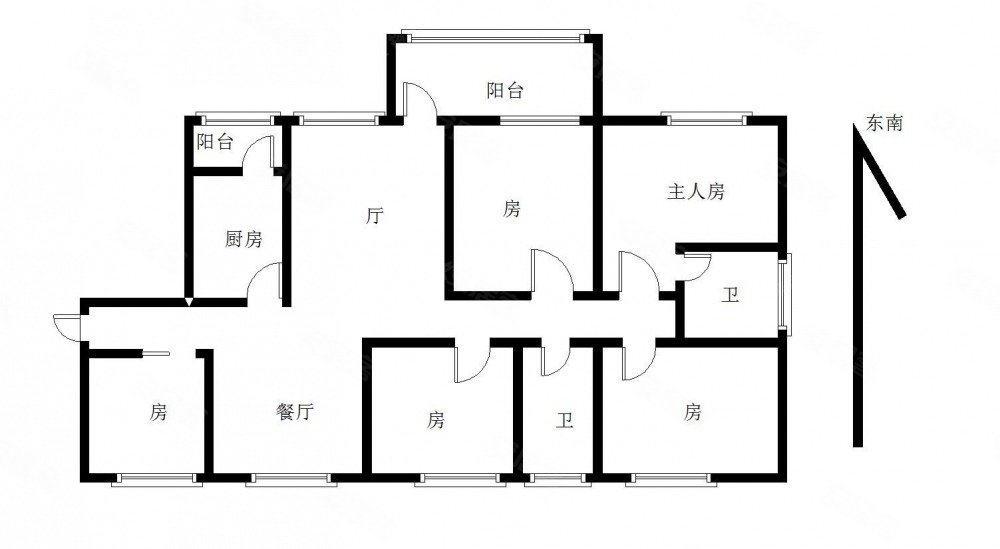 电梯房132平5室2厅江南城居家自住保养好