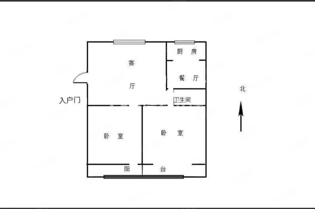 运通花园2室2厅1卫98.8㎡南北32万