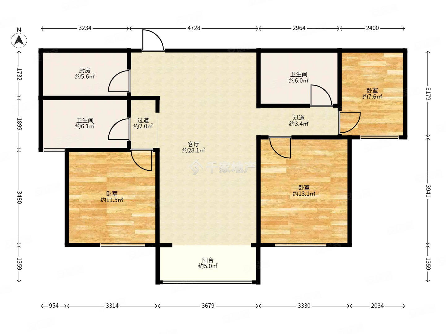 店长力推好房真便宜精装修三室两卫没咋住铂悦山十二中方便看房