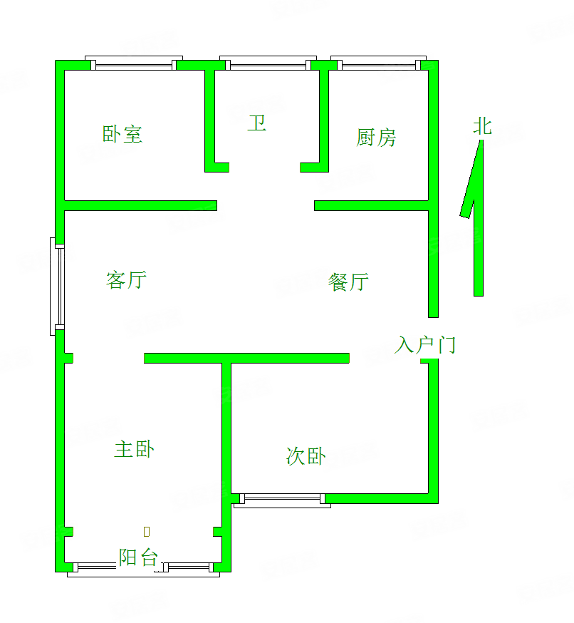 三鼎家园3室2厅1卫115㎡南北40.9万