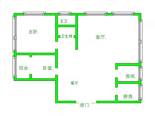 金华东阳横店玫瑰星城玫瑰星城 精装3房 高楼层小区环境好 出行方便