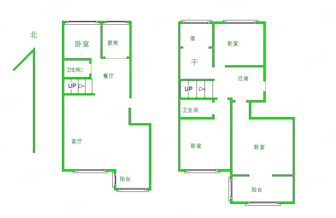 明珠佳苑4室2厅3卫210㎡南北155万