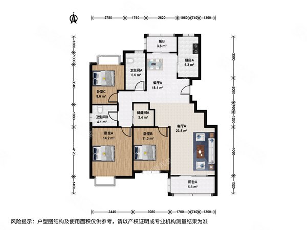杭州滨江长河南岸晶都花园整租长河南岸晶都花园3室2厅出租房源真实