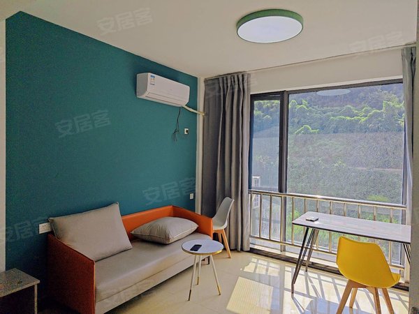 杭州富阳富春西山坎鹿山公馆 东吴公园附近 精装一室一厅 安静停车