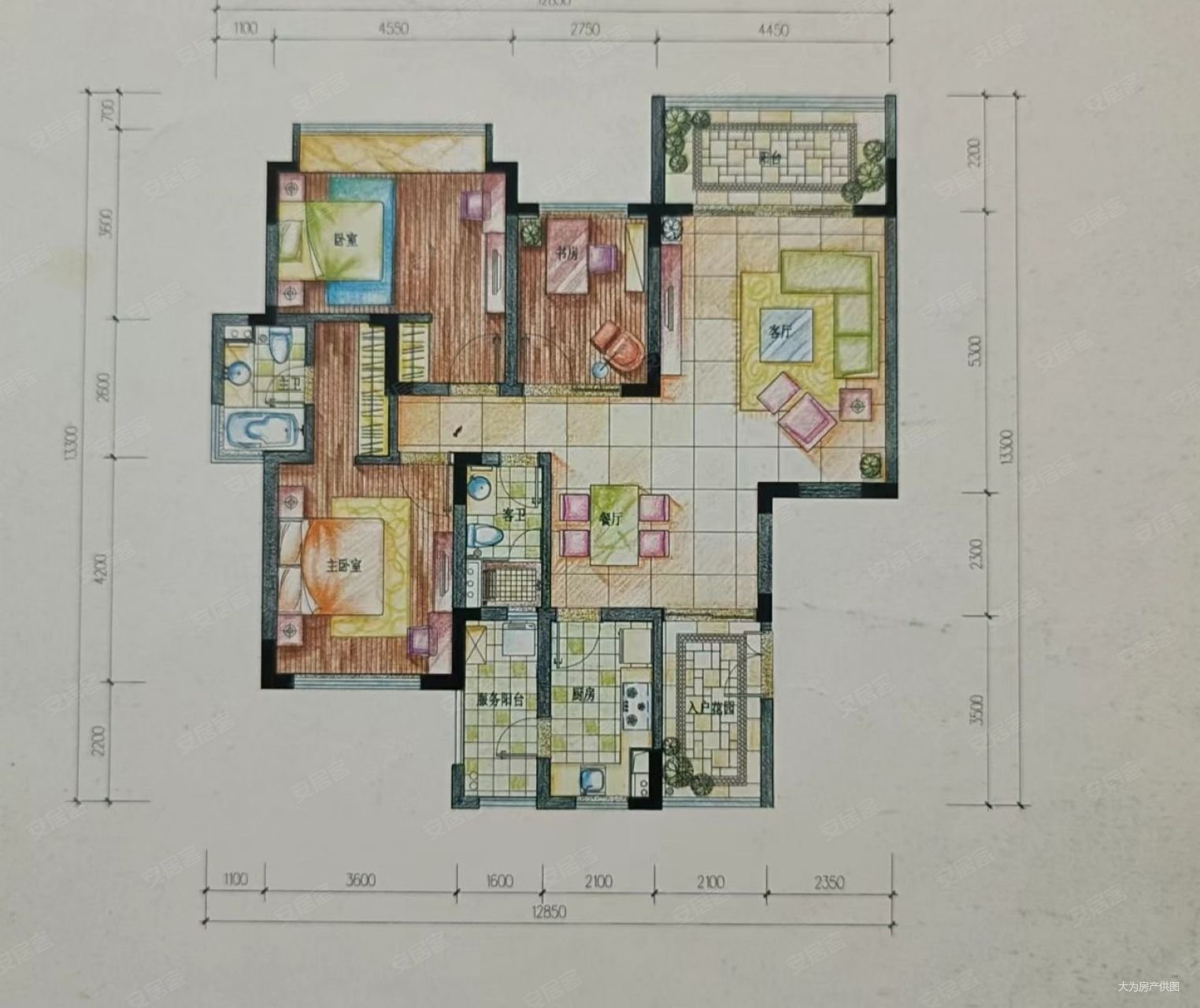 0平,仁恒星园二手房,599万,4室2厅,2卫,167.75平米-珠海安居客
