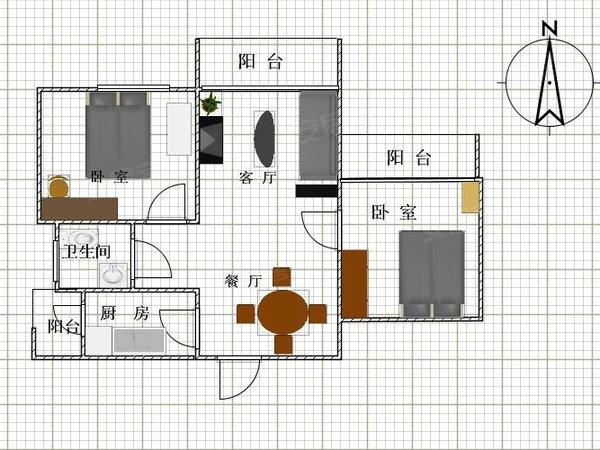 户型 户型图 平面图 600_450