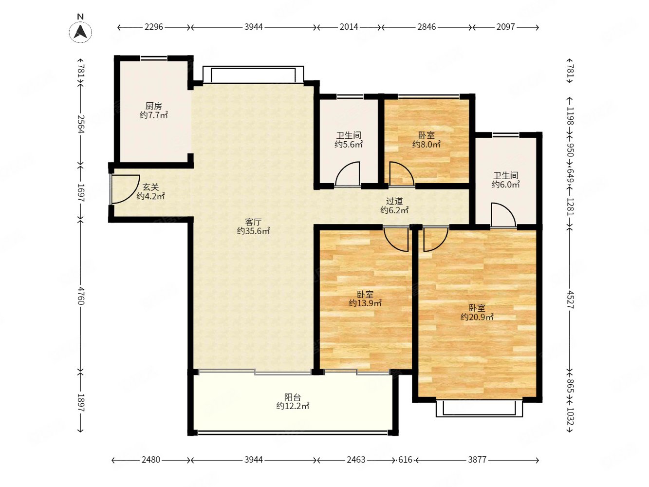 215急售高端楼盘星河国际毛坯大三房南北采光佳