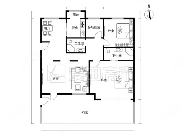 亚运新新家园2室2厅2卫150㎡南北1499万