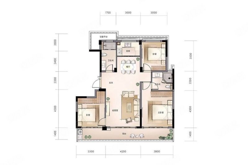 万悦城4室2卫 208万 地段好