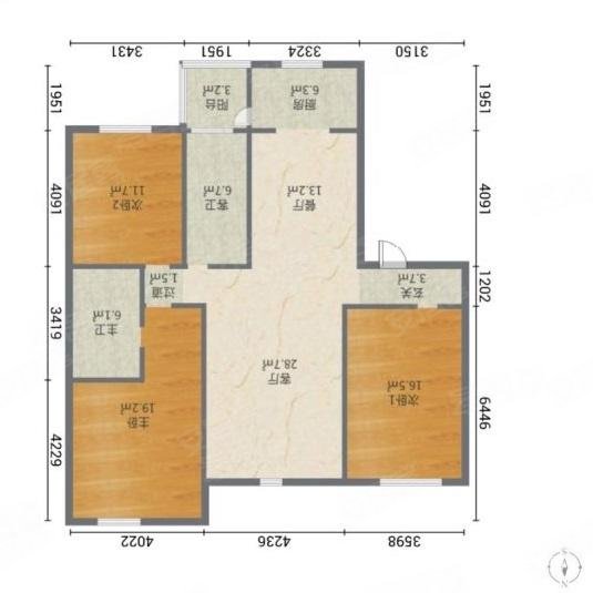 瑾翠华府3室2厅2卫175㎡南北539万