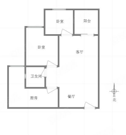 中国核建紫金一品(二期)2室2厅1卫73.64㎡东南130万