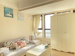 青岛黄岛灵山卫精装一居室 高层南向海景采光好 欧式风格双阳台可月付 真房出租房源真实图片
