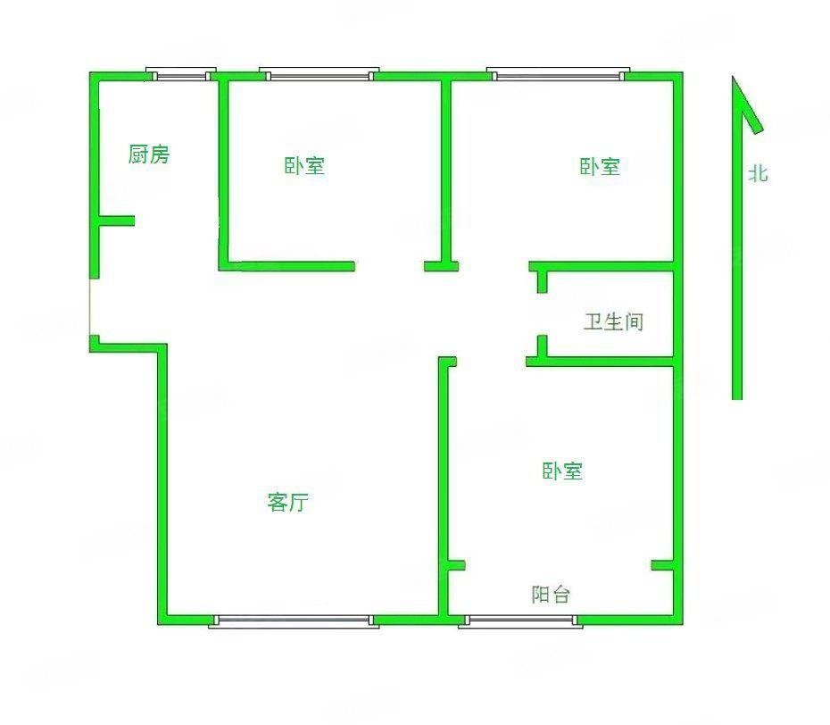 风帆(一区)3室2厅2卫129㎡南北93万