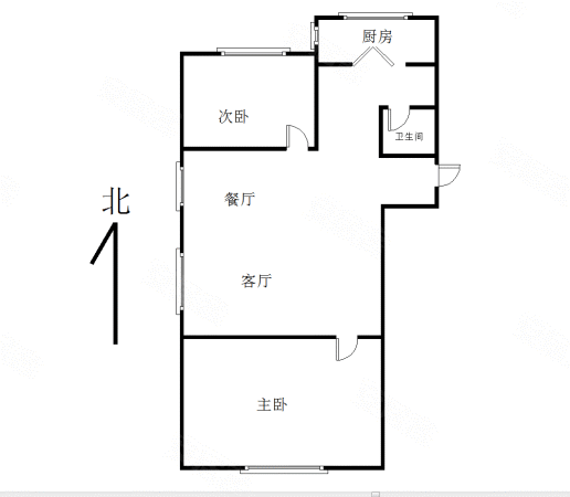 繁荣新都2室1厅1卫61㎡南北49.8万