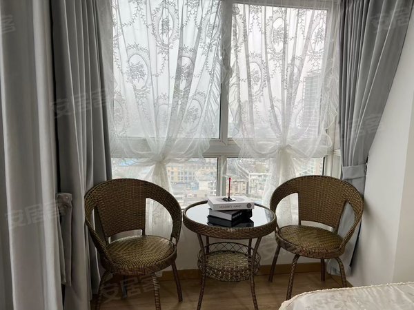 黄石黄石港万达广场华夏城市中心摩尔城对面高层电梯一室一卫落地窗，通风采光俱佳出租房源真实图片