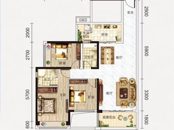 高新区租房,多套 龙光城 3房,有钥匙看房,源城租房-河源58安居客