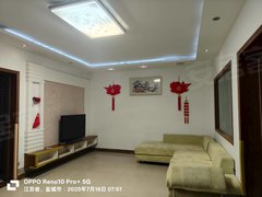 射阳射阳城东吾悦广场租银都花园4楼106平两室两厅简单装修1000月有车库半年付出租房源真实图片