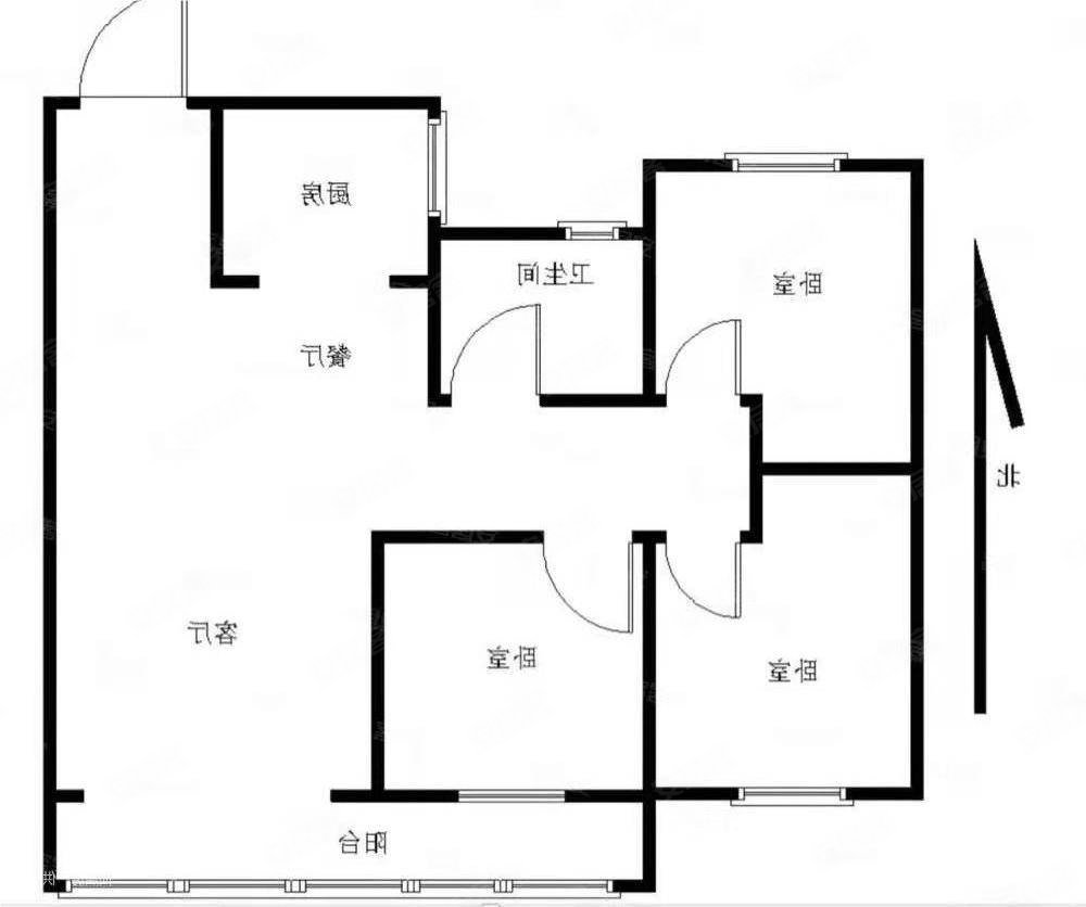 学府艺境3室2厅2卫115㎡南北117万