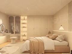 唐山路北远洋城奶油风精装修 富力loft 出租 超大落地窗 拎包入住出租房源真实图片