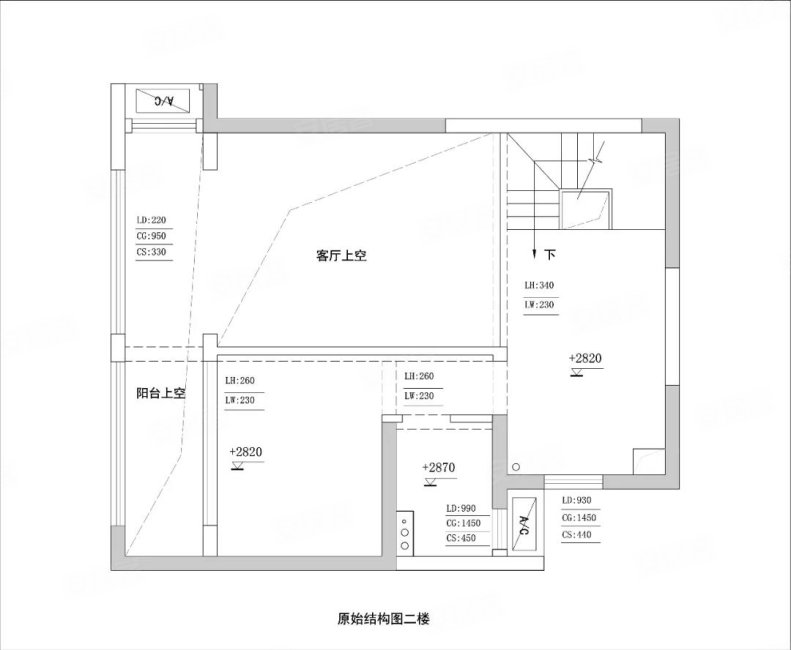 旭辉世纪广场3室2厅3卫94.02㎡南北410万