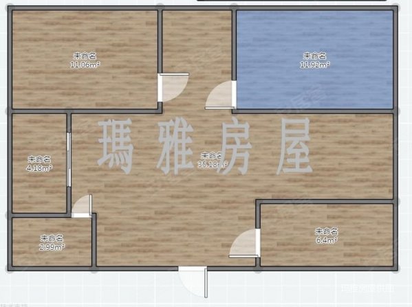 丁香花园3室2厅1卫111.53㎡南北57.5万