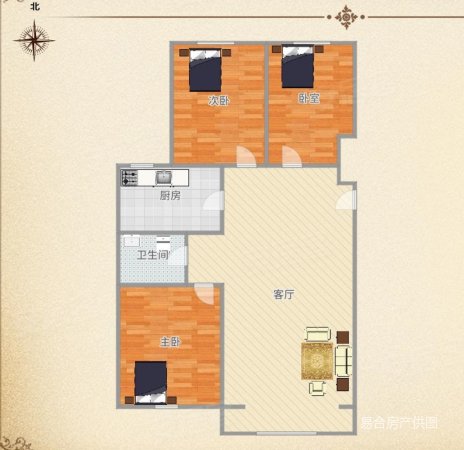 中国铁建青秀尚城3室1厅1卫94.94㎡南北420万