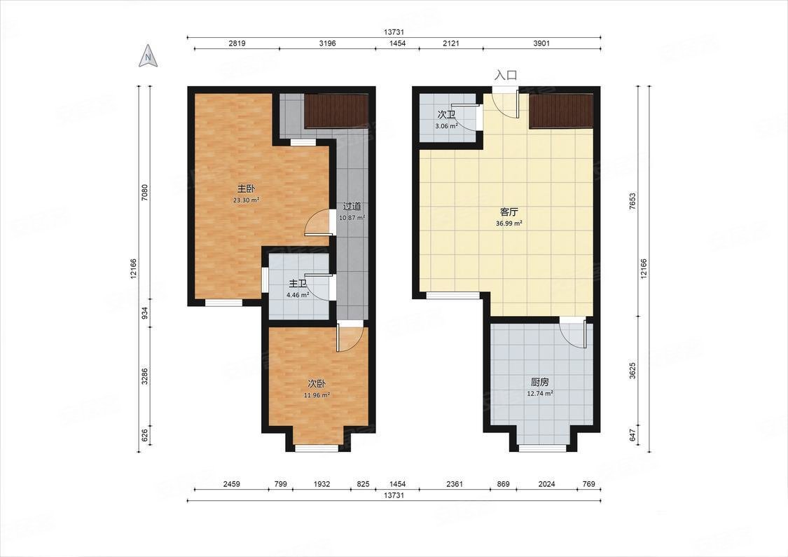 高楼层视野无遮挡 交通便利 满五 双卫格局 小三房,红郡雅苑二手房