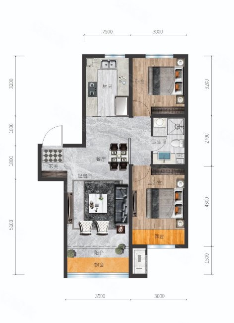 南二环87平米国标精装修拎包入住,远鹏桃花岛二手房,102万,2室1厅,1卫