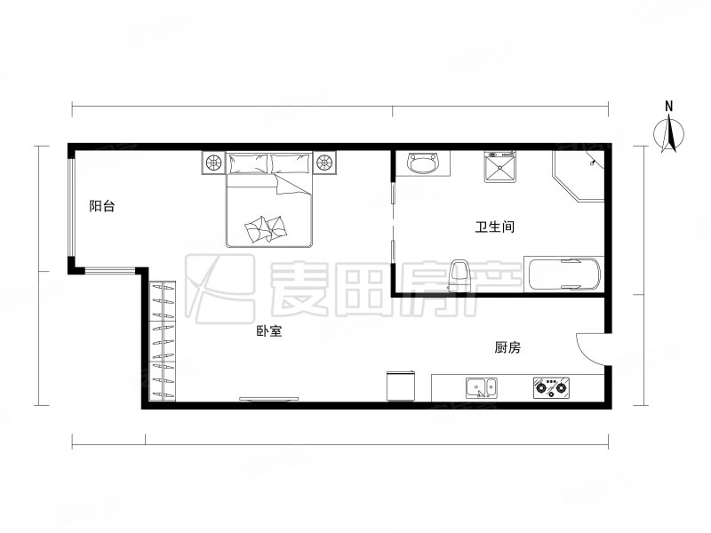 国瑞城(西区)1室1厅1卫57.6㎡西450万