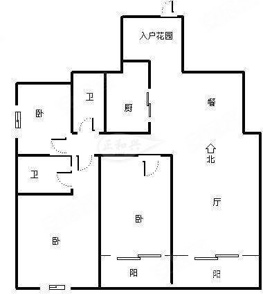 广源国际社区3室2厅2卫125.49㎡南200万