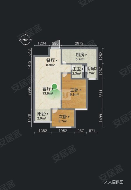 40多就能出售   大露台 中央大街楼 业主安心卖 随时看房