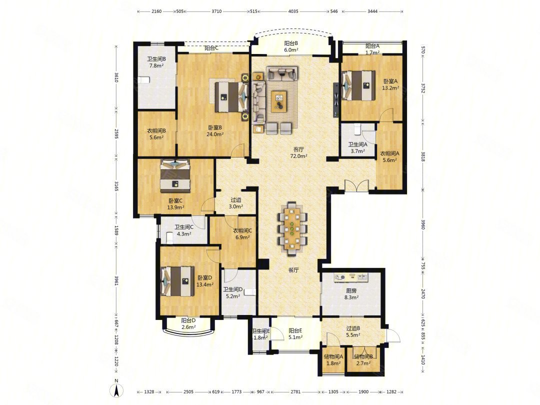 星河湾6号园顶层中空复式137547万免豪宅税方便看房