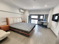 诸暨诸暨市区陶朱街道宝龙公寓  一室一厅衣帽间  精装修家具家电齐全，拎包入住出租房源真实图片