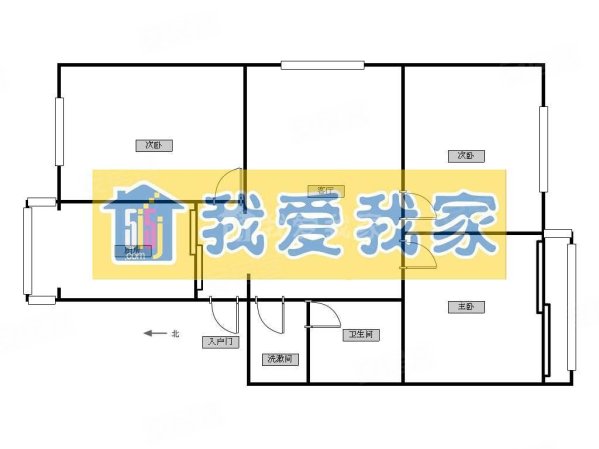 兴房苑小区3室1厅1卫119.34㎡南北219万