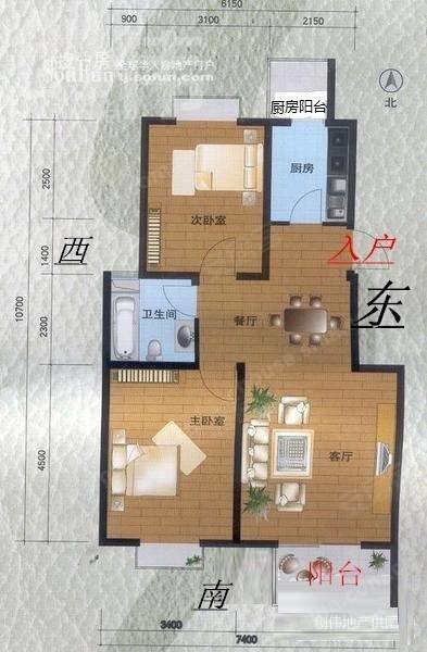 现代城 好楼层 西户 看房方便