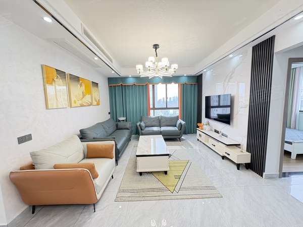 金华婺城湖海塘紫丁花园品质好房）新名院紫丁花园湖海塘小学妇保院豪装三房两卫中央空调出租房源真实图片