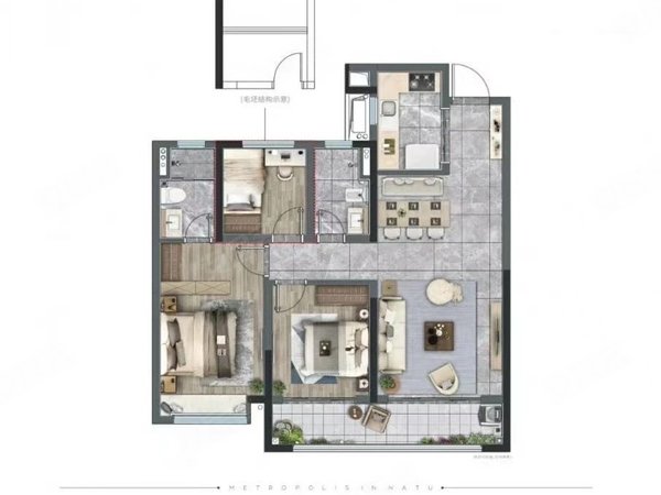 麓谷明珠近新长海和麓谷企业广场适合上班族居家交通便利拎包入住