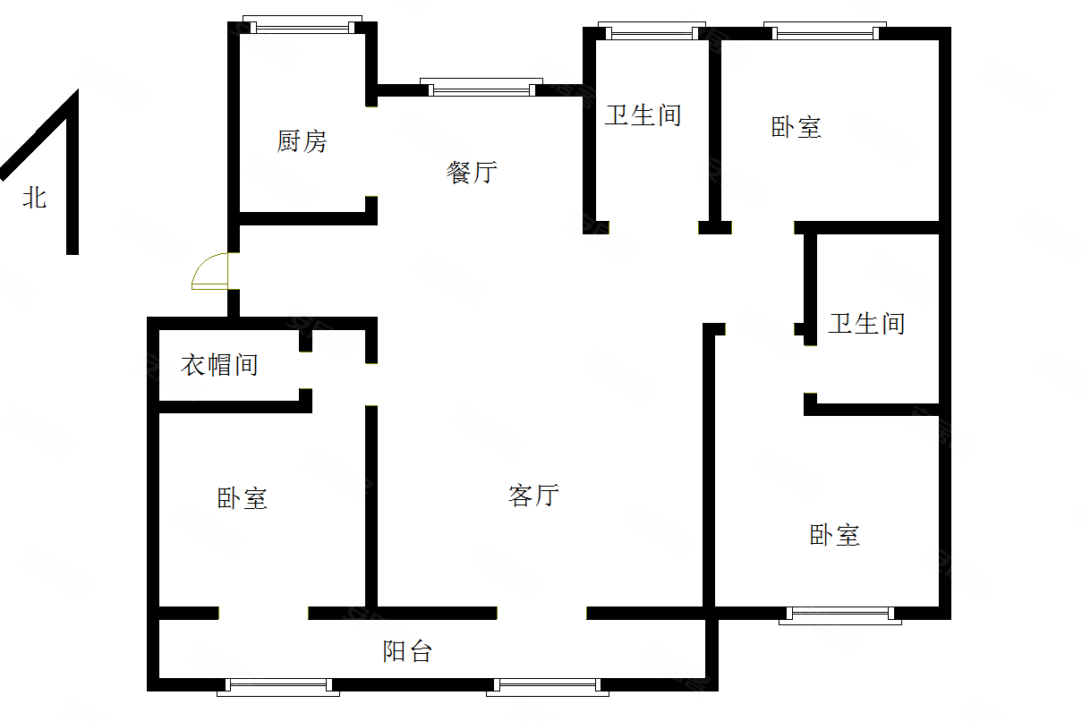 万福祥苑3室2厅2卫139㎡南北133.8万