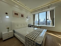 合肥政务荷叶地可月付短租！整租精装一室！省立医院南区！政务壹号高档公寓！出租房源真实图片