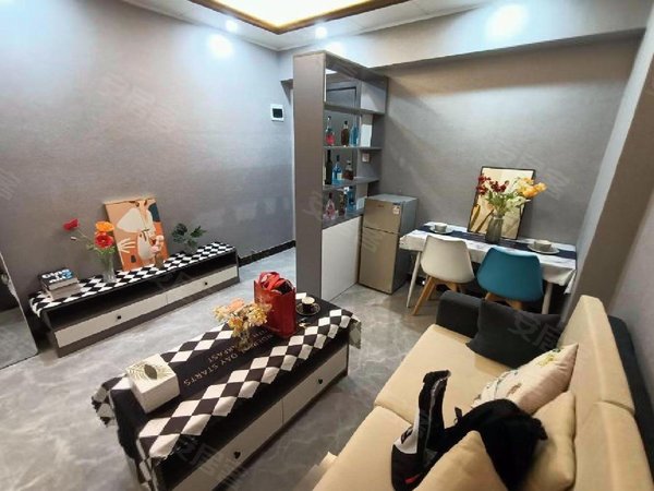 领秀不夜城旁 时代华庭精装一房 现代风装修押一付一包物业宽带