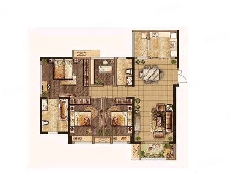 北滨路,大平层,双轻轨出行,单价1300,融景城锦峰二手房,235万,3室2厅