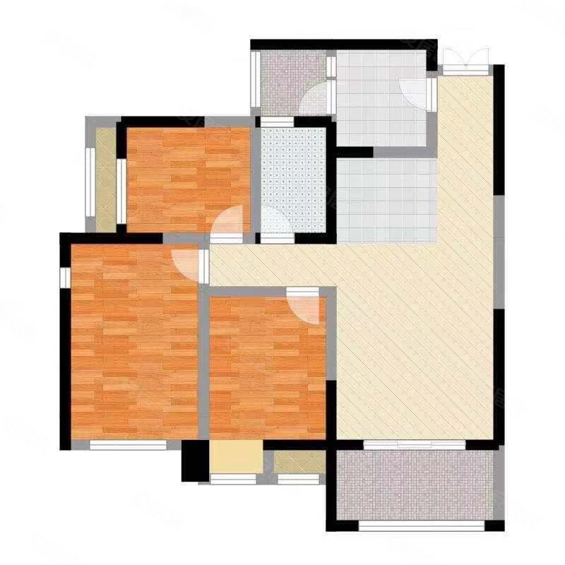 河心苑3室2厅2卫100㎡南北29.8万