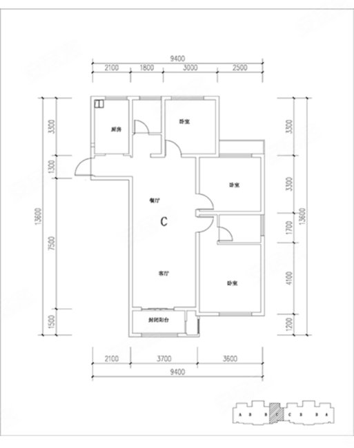 嘉  园 三室两卫123平豪华装修未住 75万   芳草地