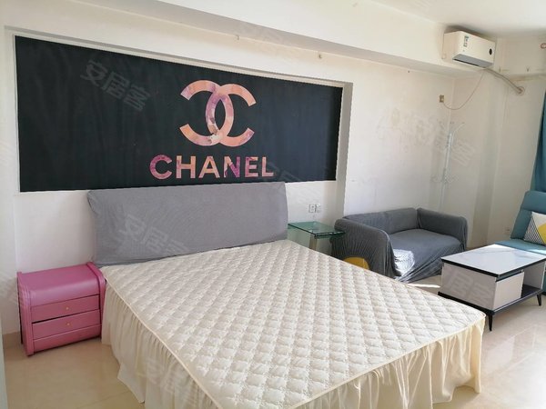 包头昆都仑丰盈道京奥港花园(商住楼)新上帝景精装南向公寓，光线充足带空调，可月付，拎包入住，实景出租房源真实图片